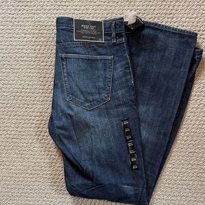 Banana Republic Men’s Bootcut Jeans in Dark Indigo Wash